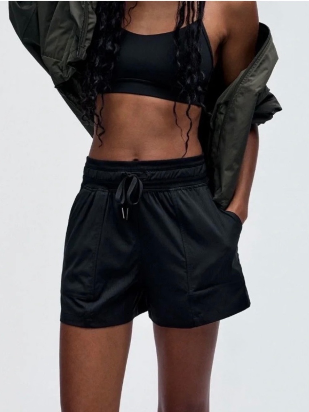 Black Lululemon Dance Studio Shorts 10